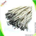 cotton cord with metal crimps/cotton cord with metal tips/cotton cord